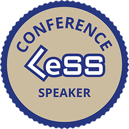 LeSS Conference Speakerのライセンスバッジ